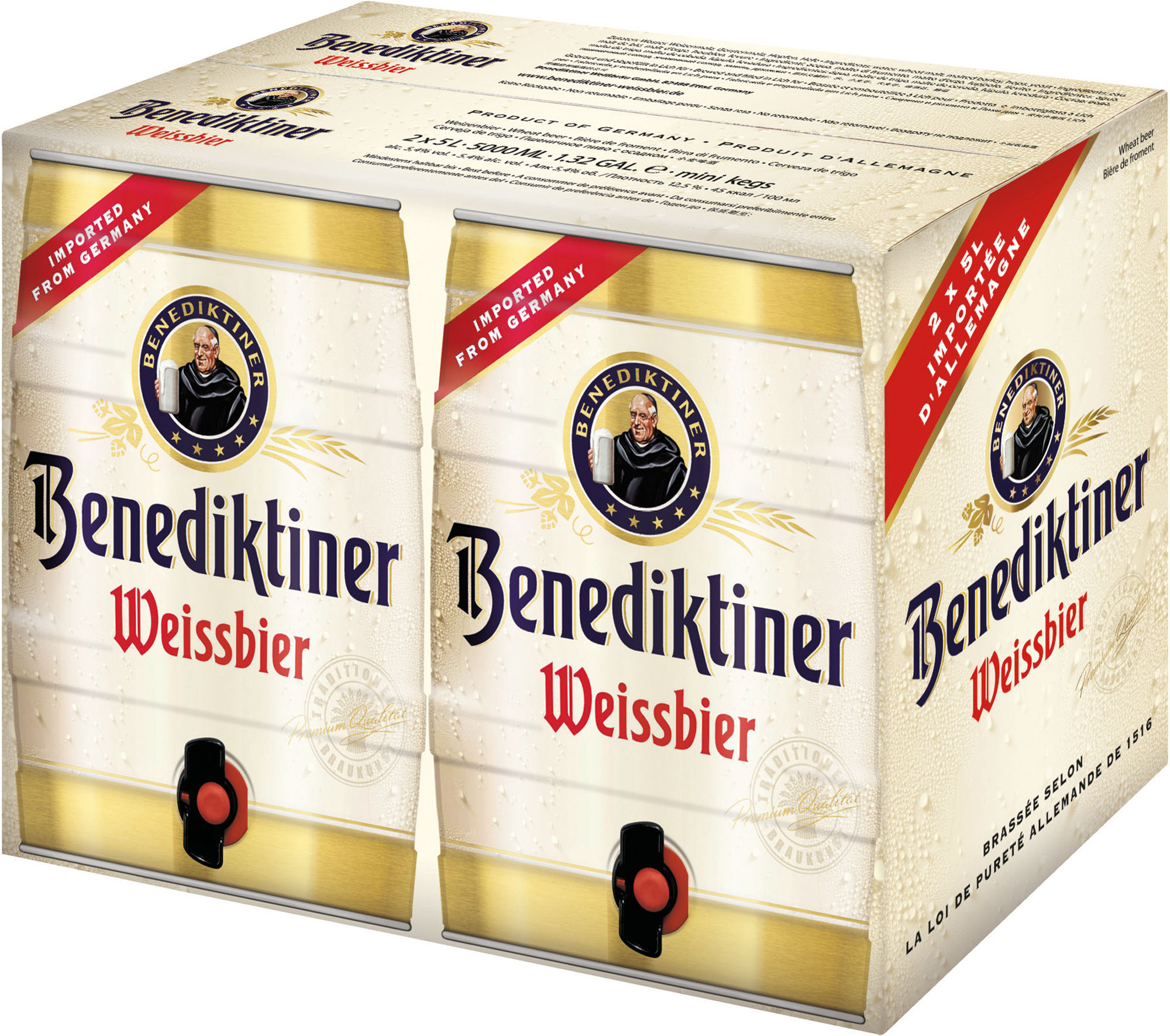 Benediktiner Party Fust Doos 2x5 ltr 5,4%