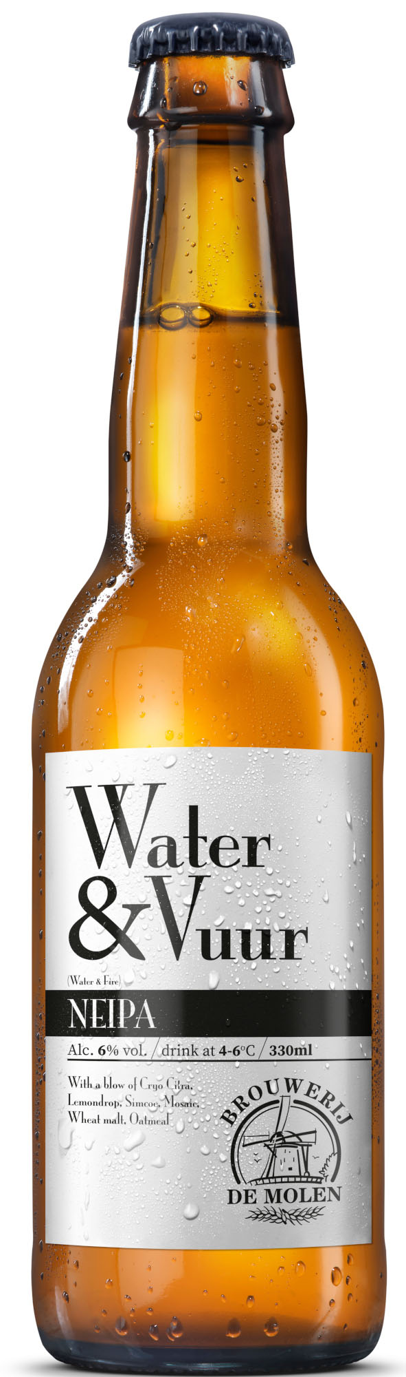 De Molen Water & Vuur Doos 24x33 cl 6%