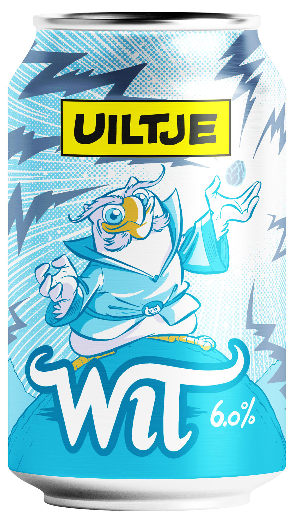 Uiltje Wit blik Doos 12x33 cl 6%