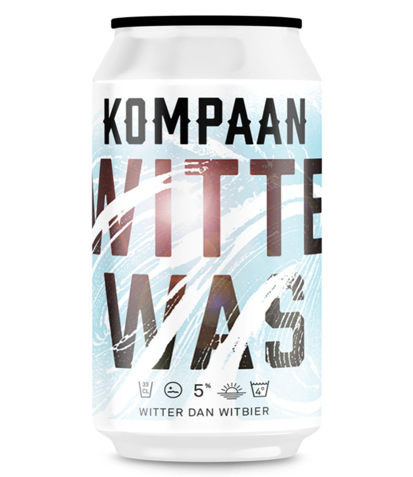 Kompaan Witte Was blik Doos 12x33 cl 5%