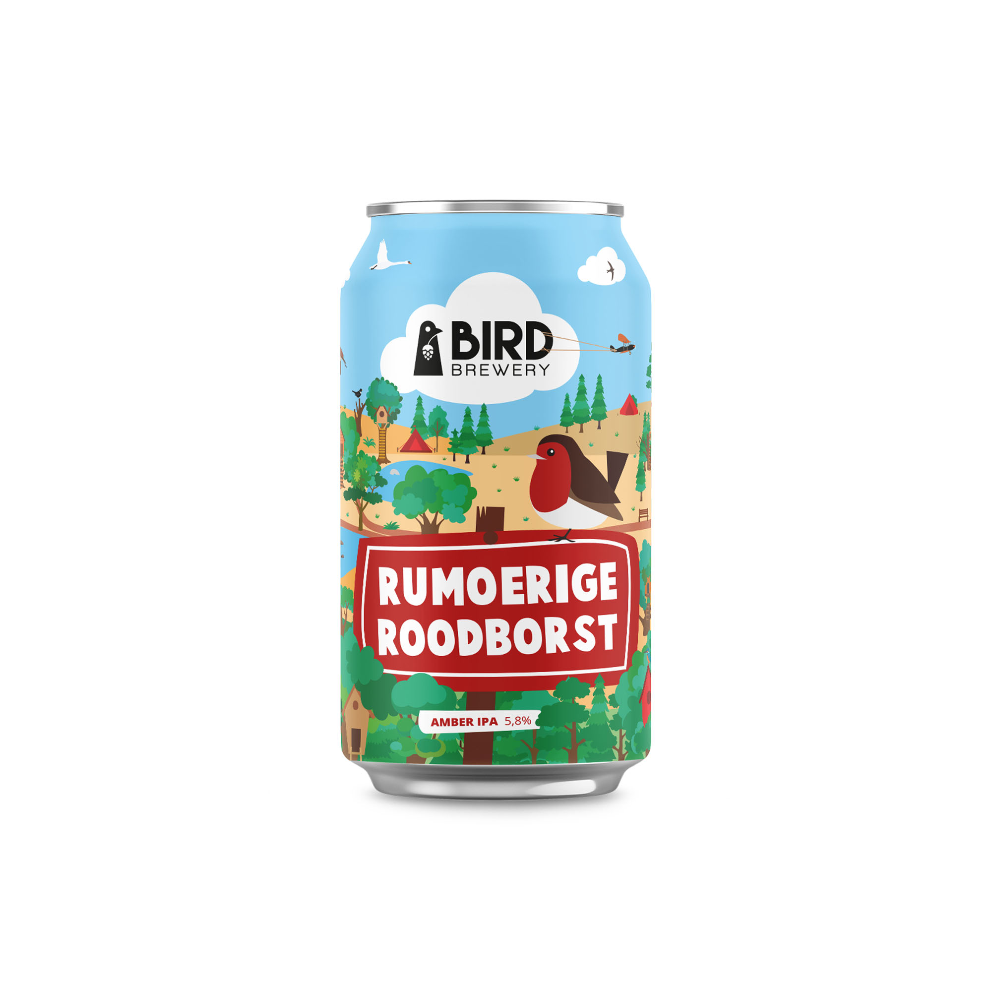 Bird Brewery Rumoerige Roodborst blik Doos 12x33 cl 5,8%