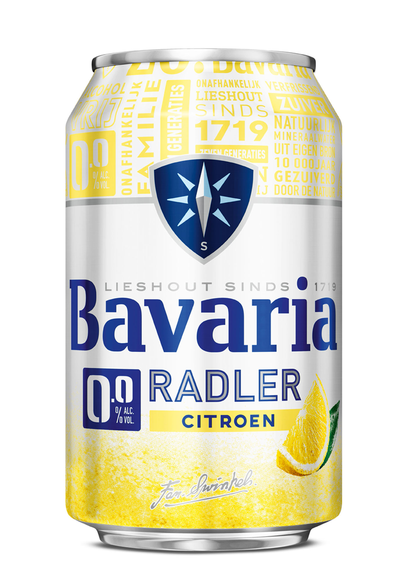 Bavaria Radler Lemon 0.0% blik Tray 4x6x33 cl