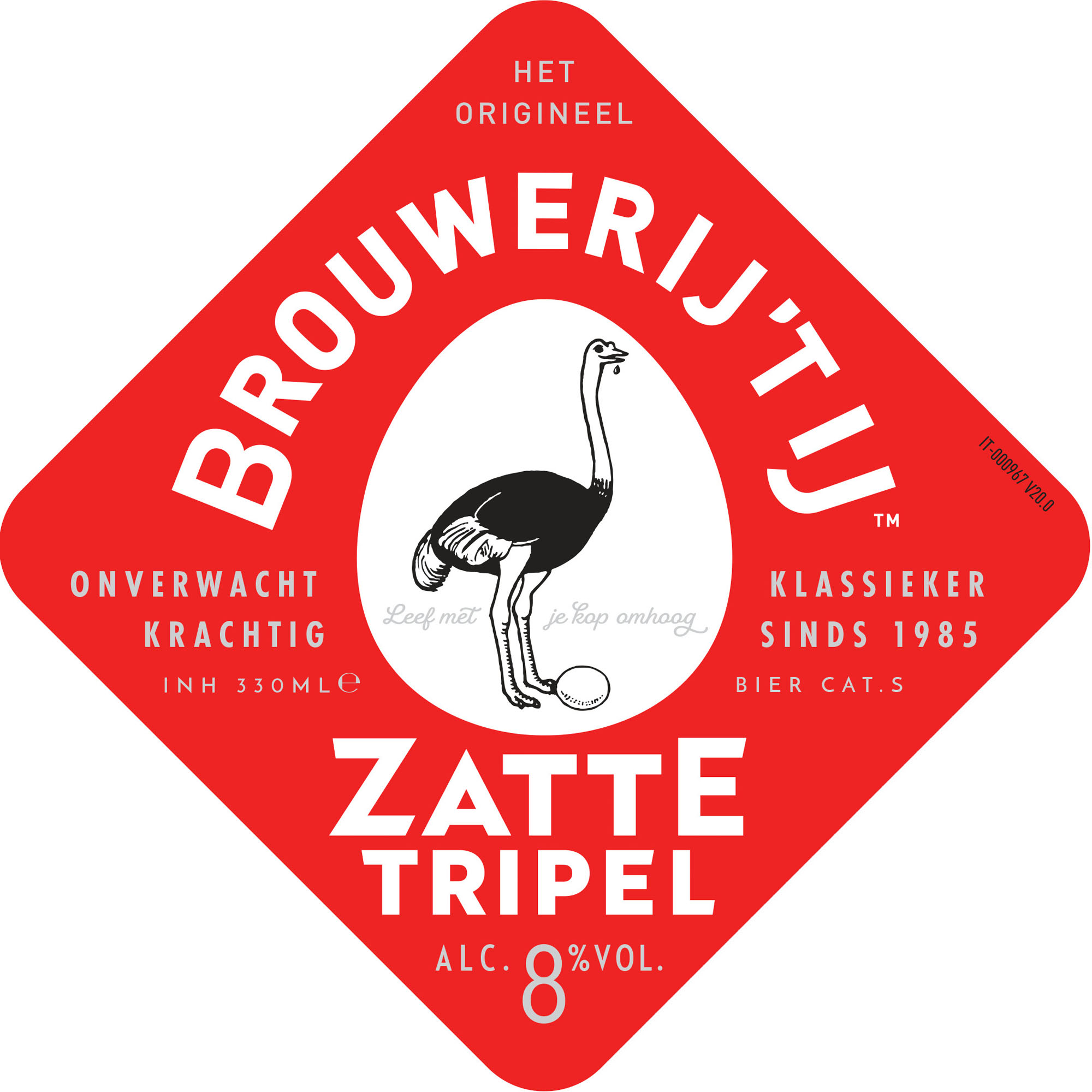 Brouwerij 't ij Zatte bio Fust 20 ltr 8%