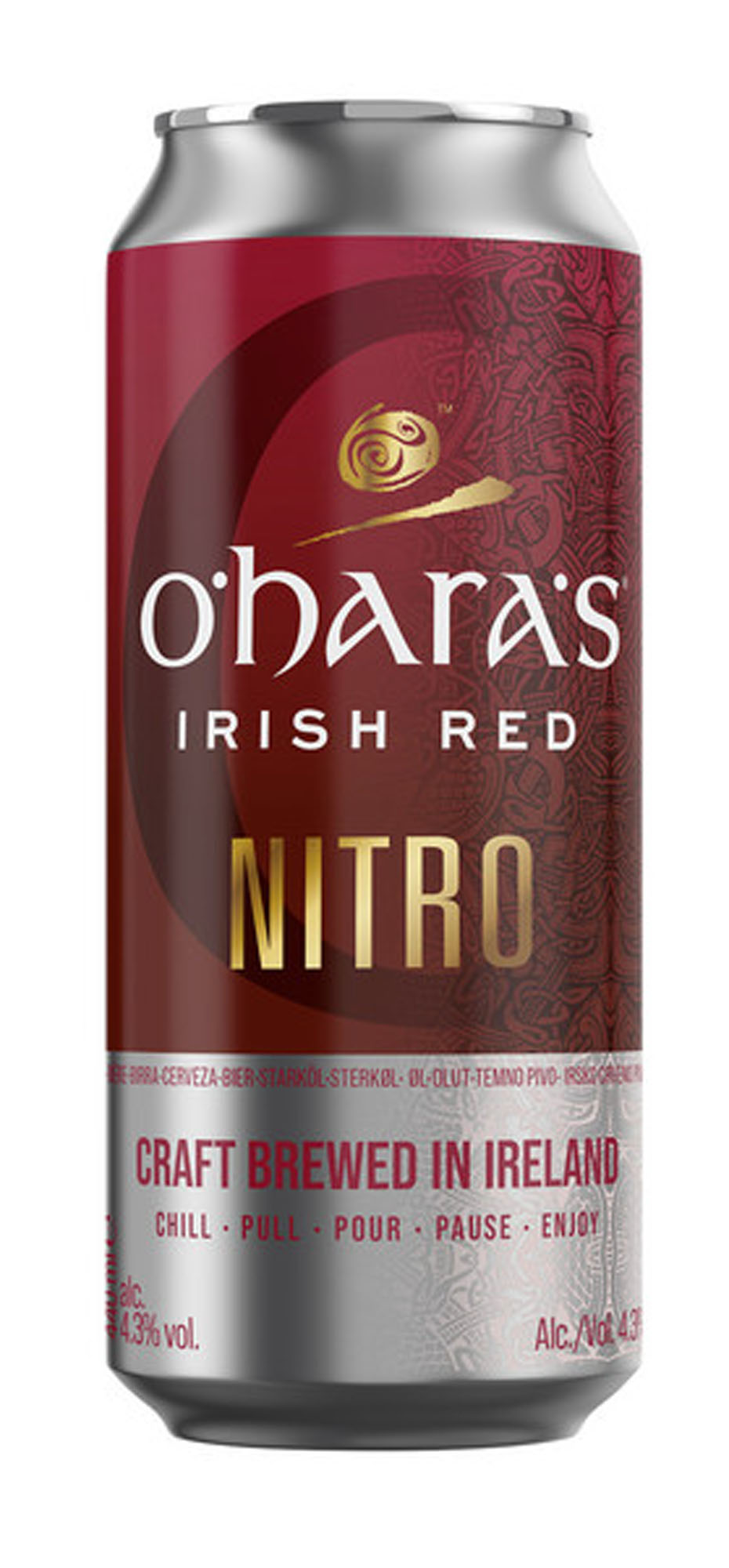 O'Hara's Irish Red Nitro blik Tray 12x44 cl