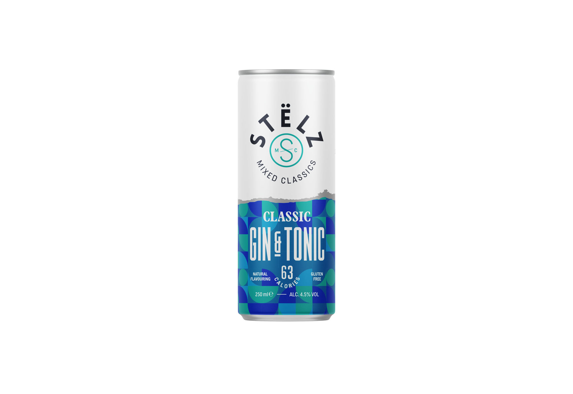 NEW STELZ Gin & Tonic blik Doos 12x25 cl 4,5%