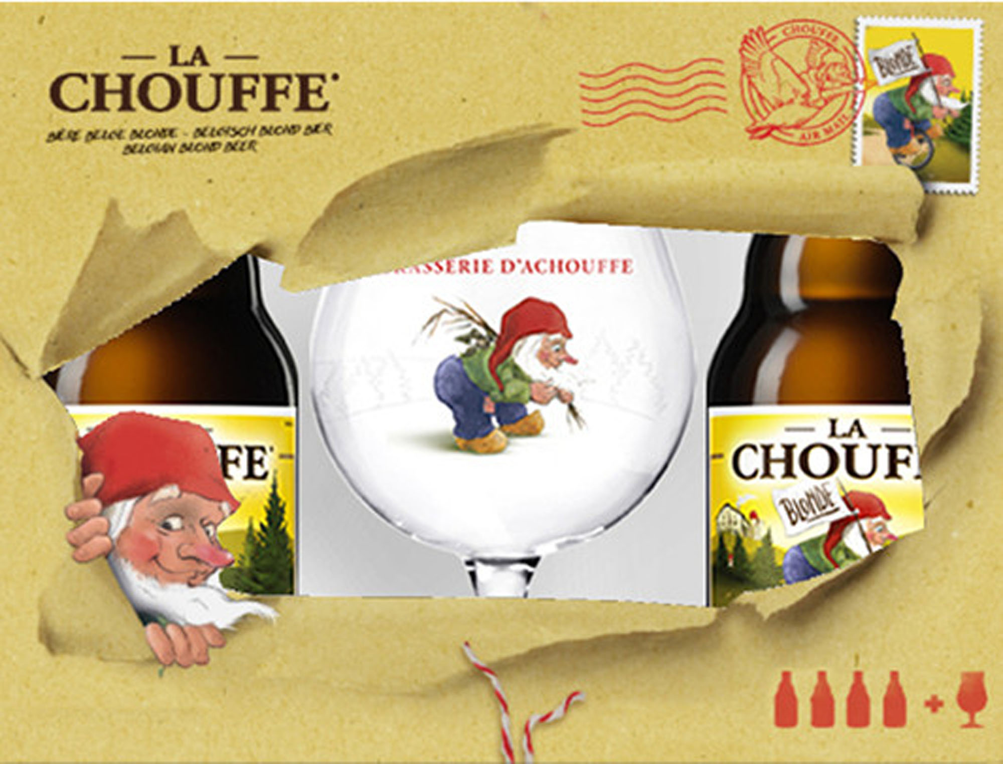 Chouffe La + gl Doos 4x4x33 cl 8%