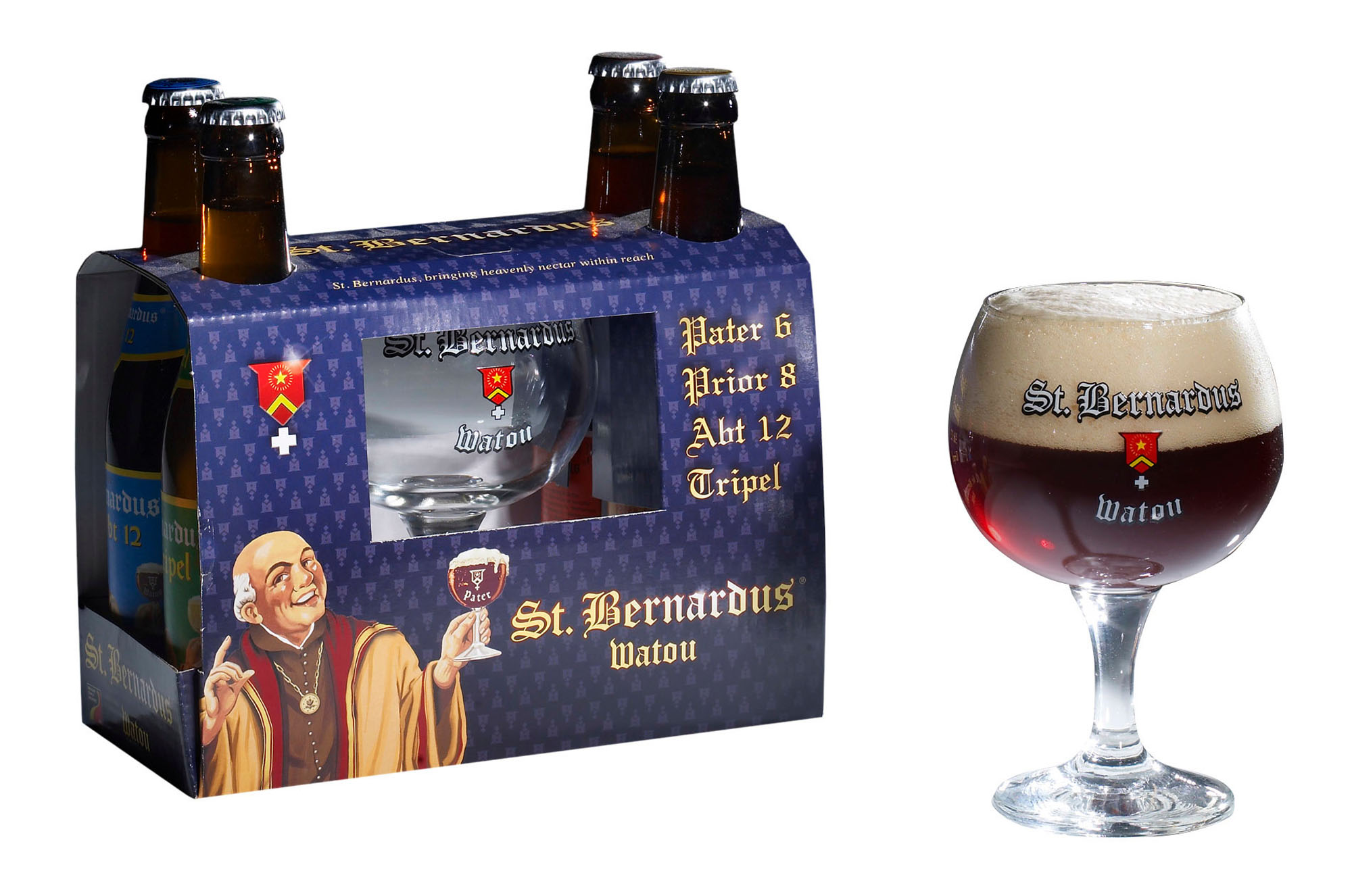 St. Bernardus GV +glas Doos 6x4x33 cl 8,17%