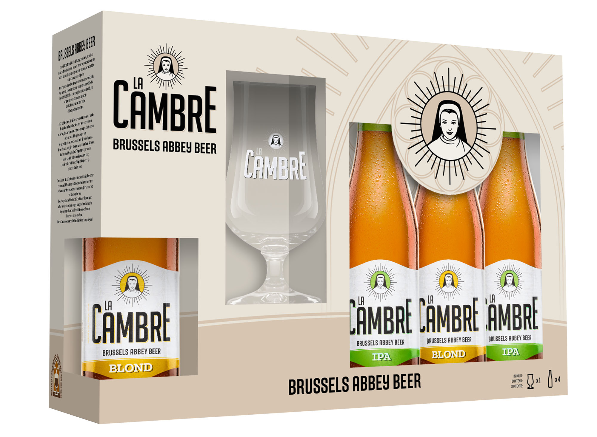 La Cambre Geschenkverpakking met een glas Doos 6x4x33 cl