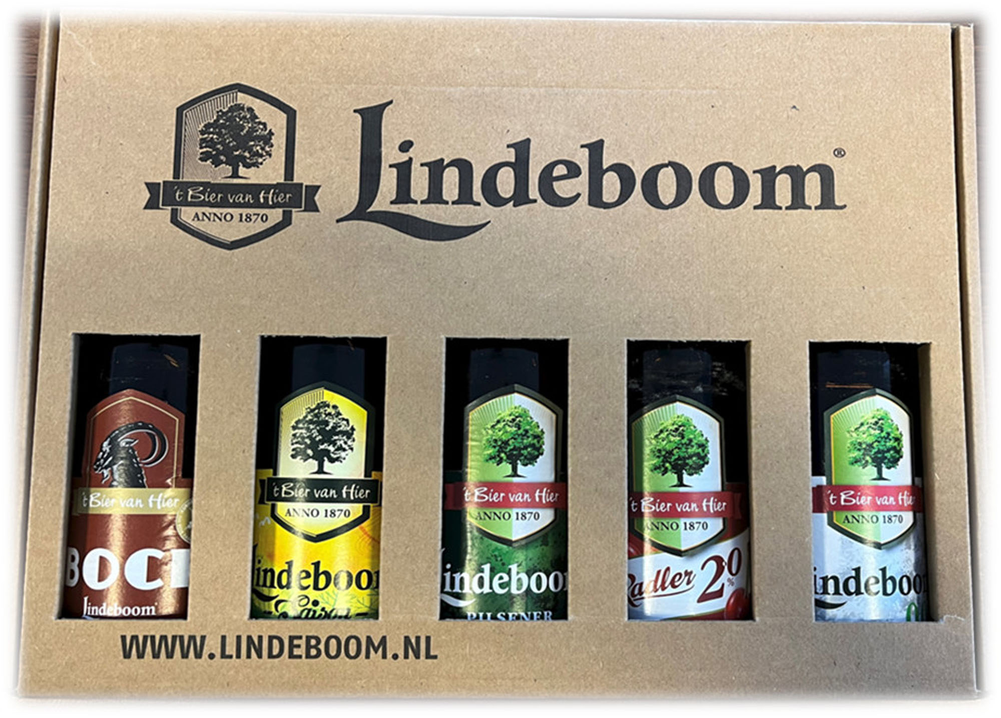 Lindeboom Geschenkverpakking klein Doos 6x5x30 cl 6%