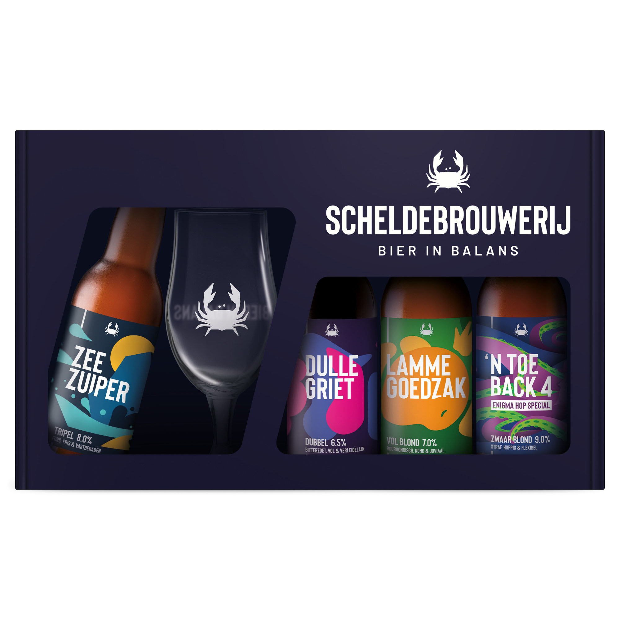 Schelde Brouwerij GV +glas Doos 5x4x33 cl 7,5%