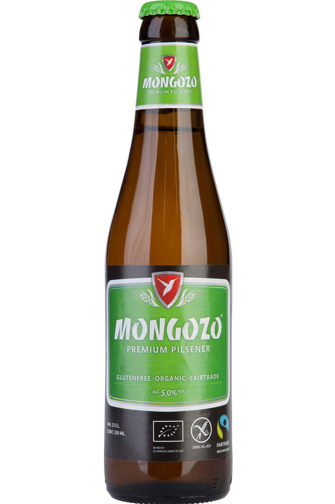 Mongozo Glutenvrij Pils Krat 24x33 cl 5%