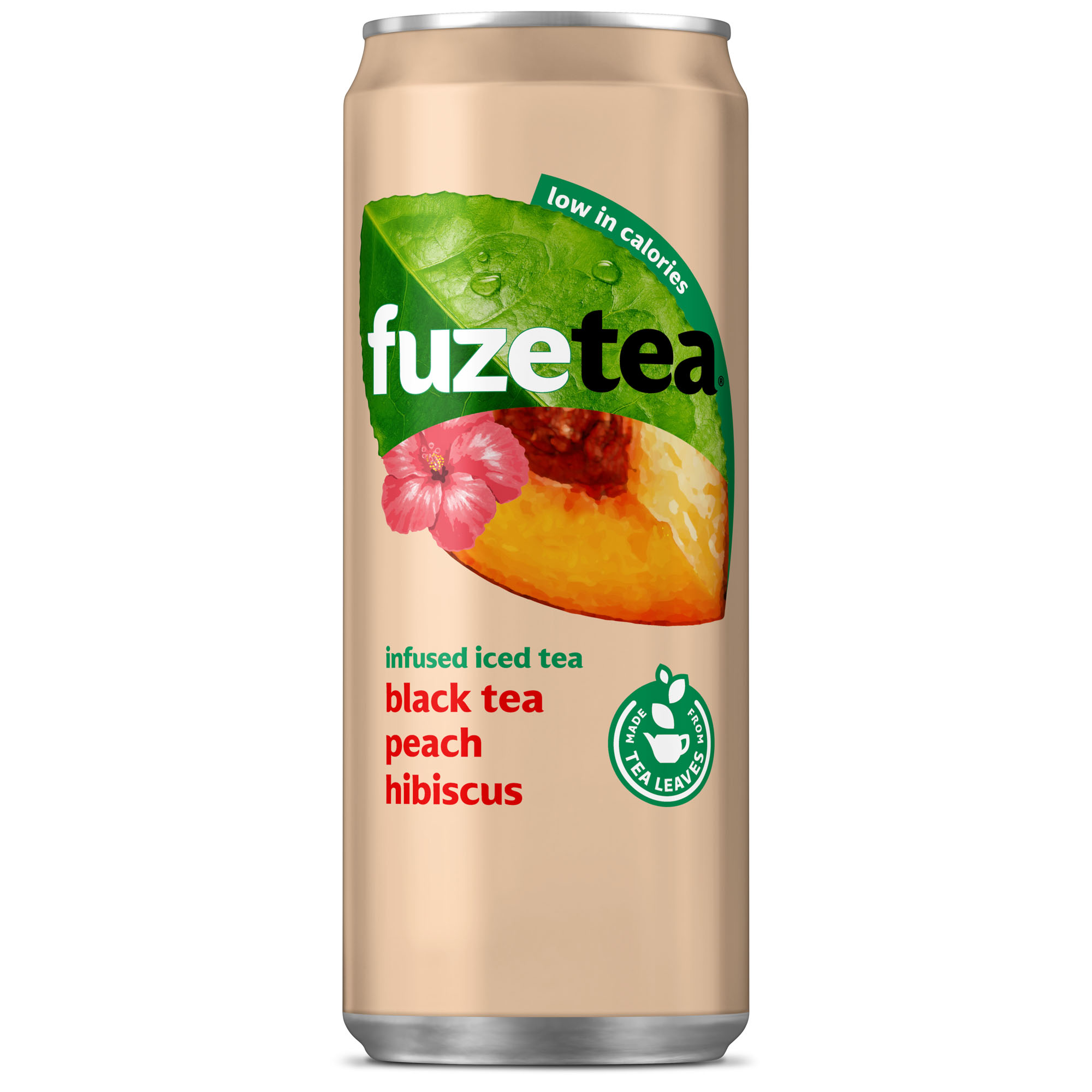 Fuze Tea Peach Hibiscus Sleek blik Tray 24x33 cl