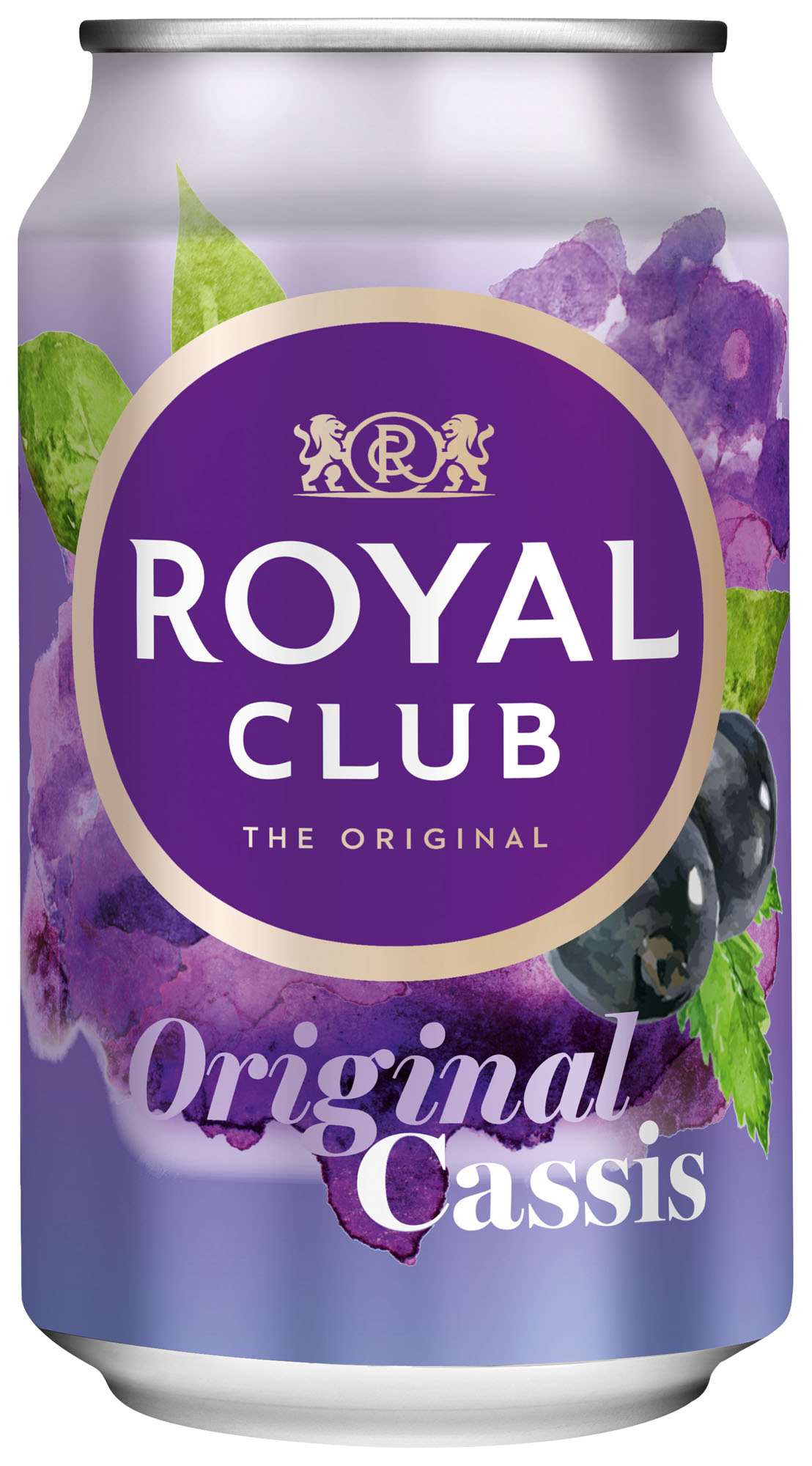 Royal Club Cassis blik Tray 24x33 cl