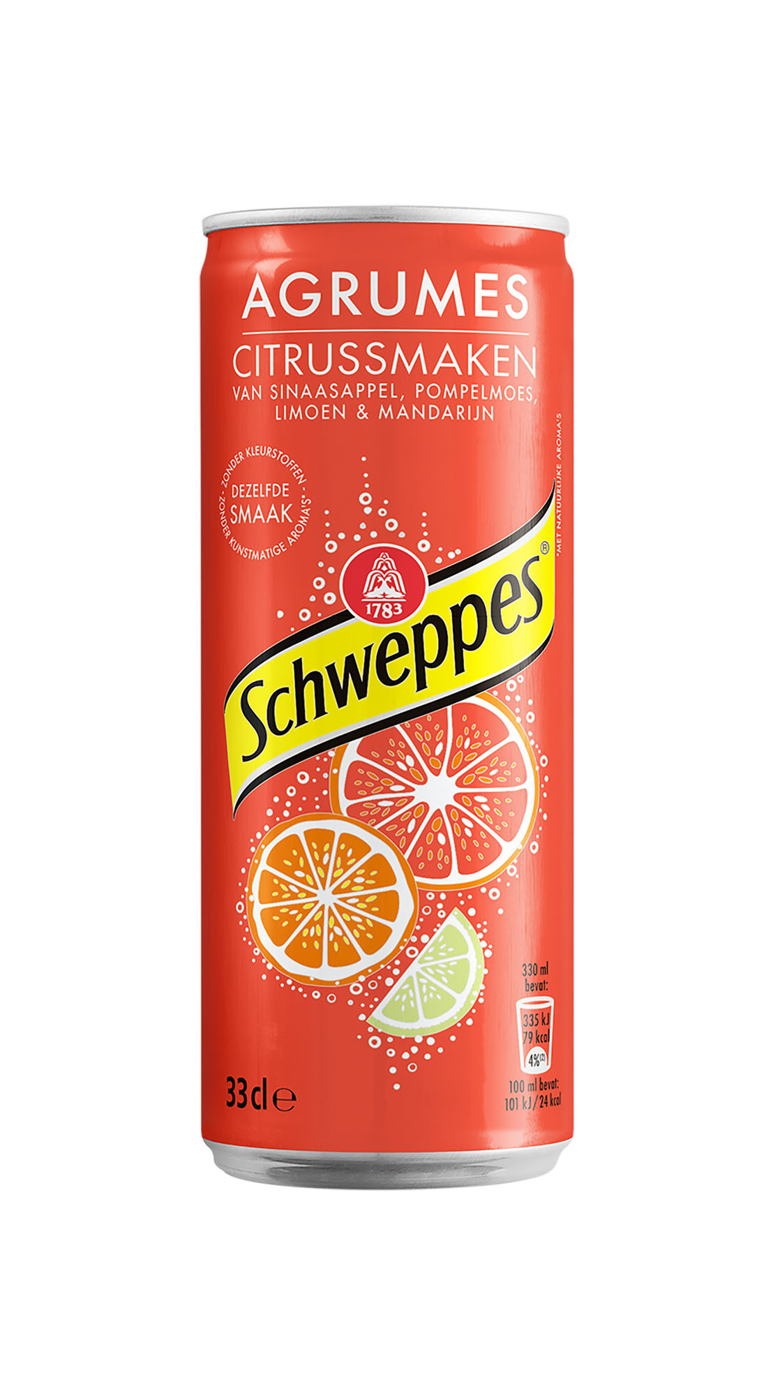 Schweppes Agrumes slim blik Tray 4x6x33 cl