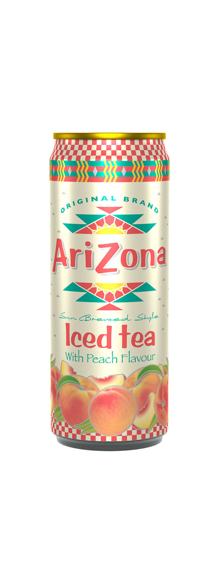 Arizona Peach slim blik Tray 12x33 cl