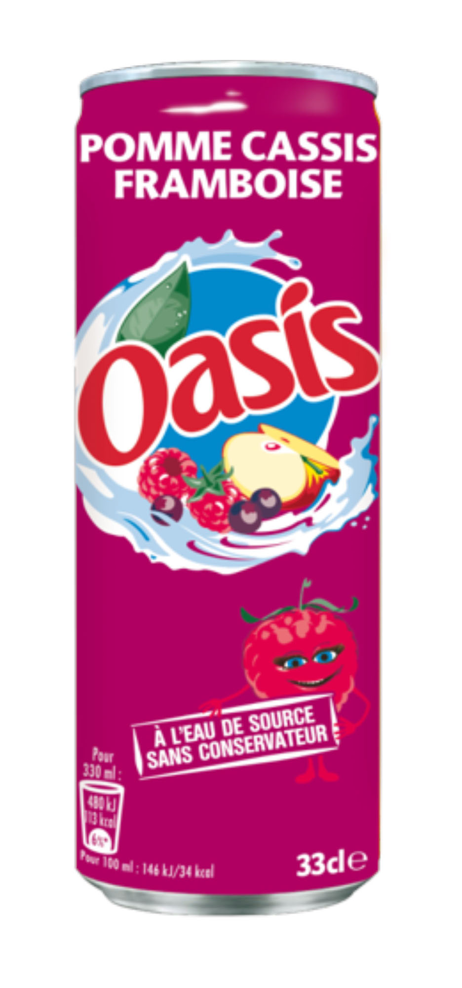 Oasis Appel Cassis Framb. blik Tray 4x6x33 cl