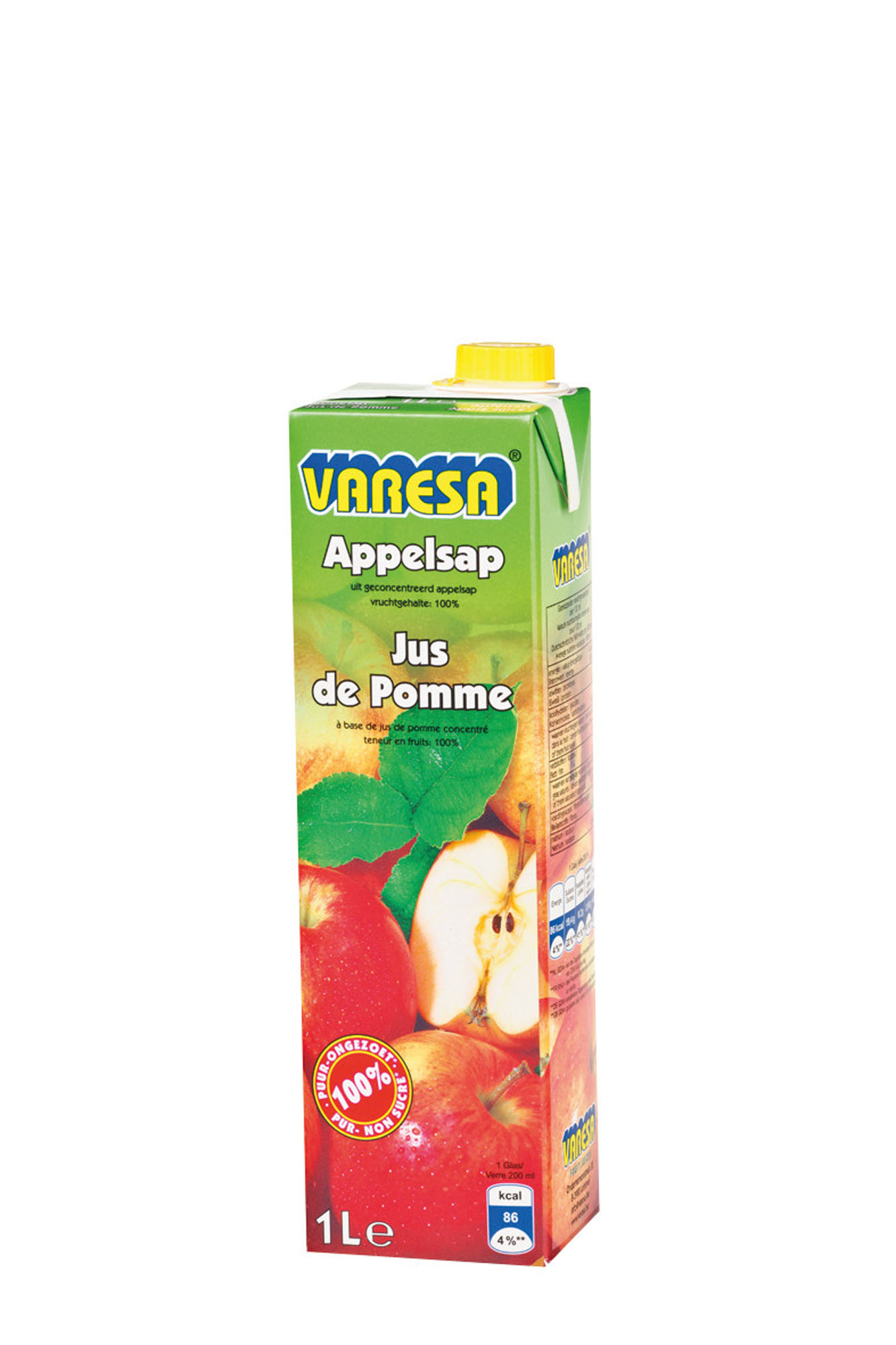 Varesa Appelsap Pak Doos 8x100 cl