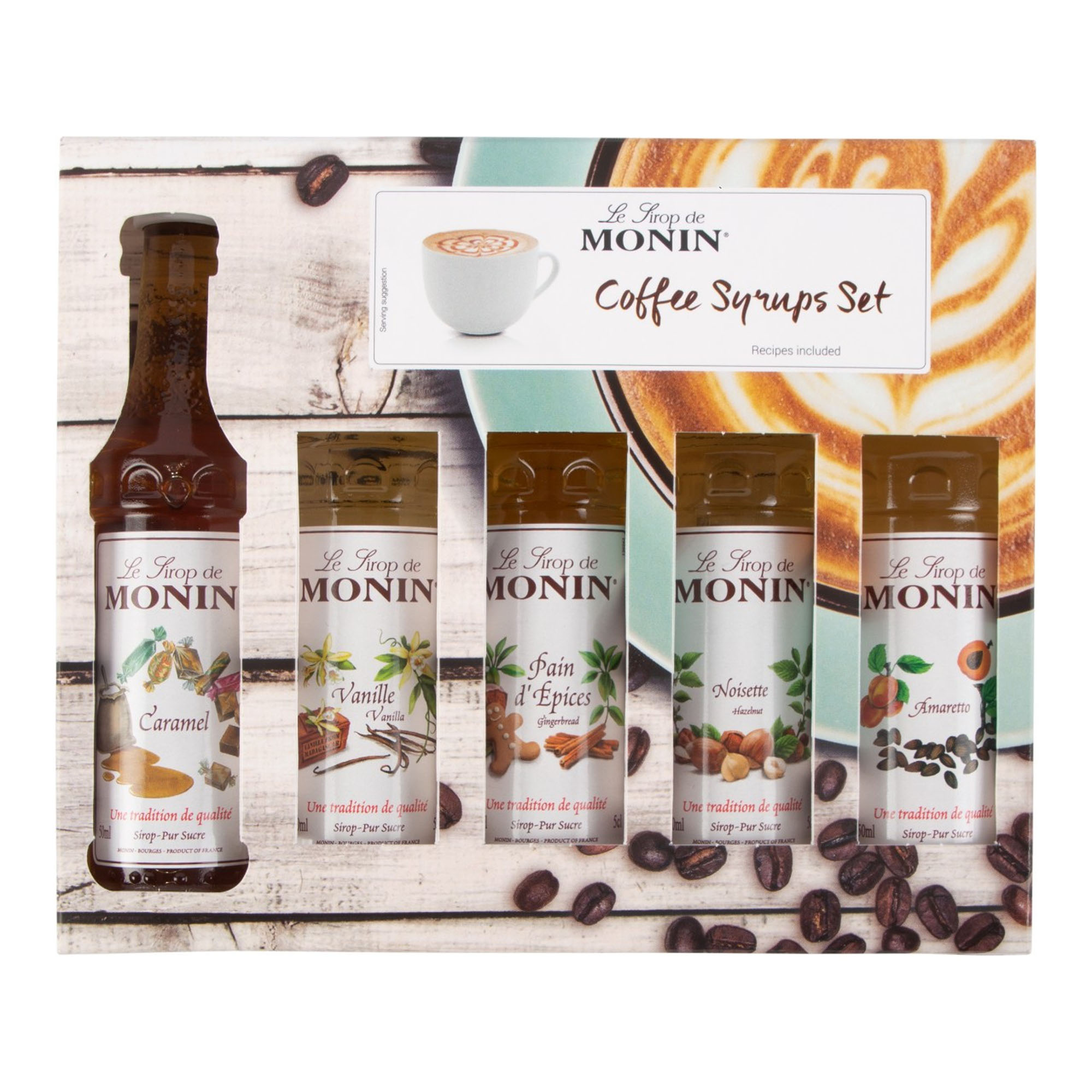 Monin Coffee miniaturenset Omdoos 12x5x5 cl