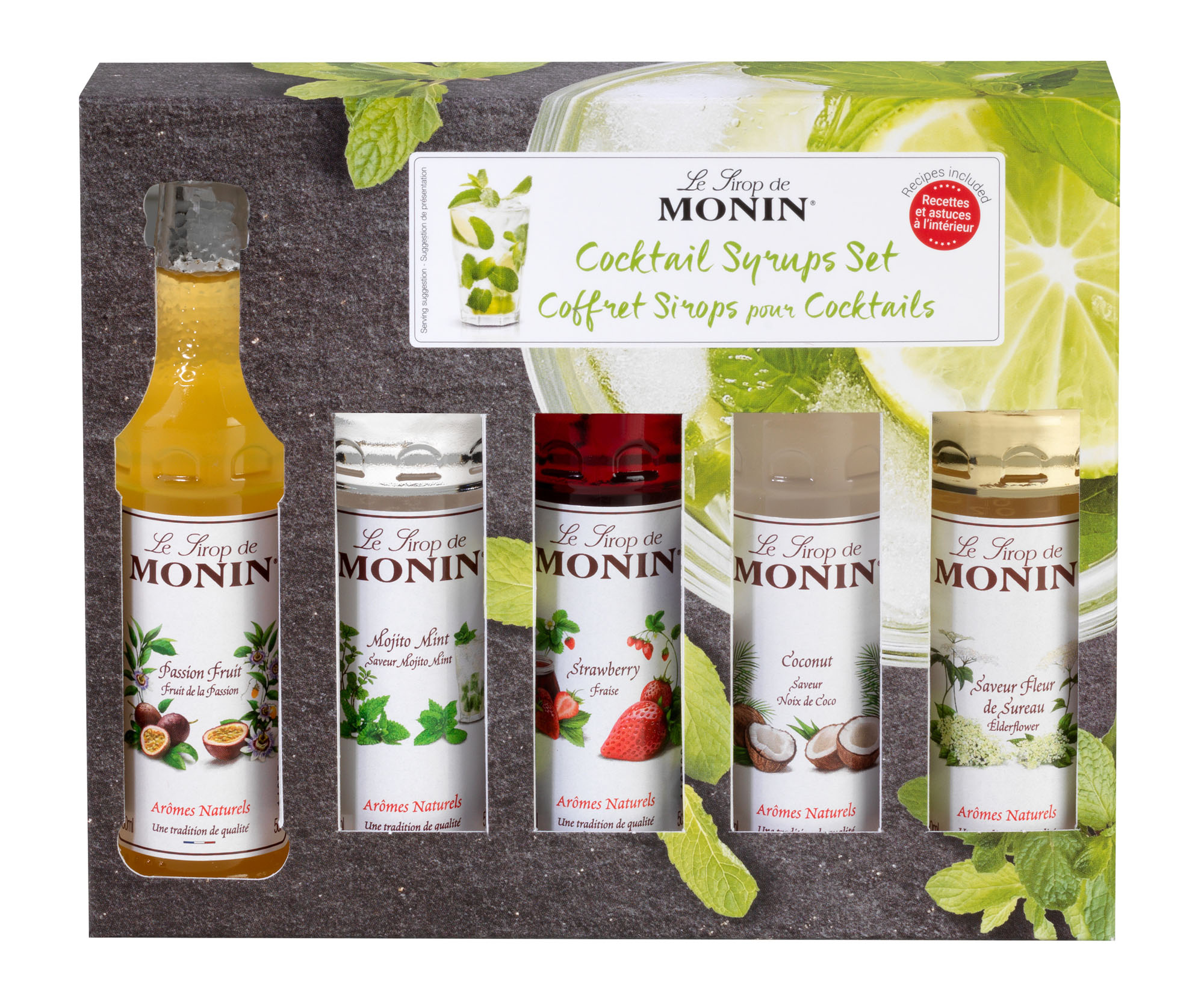 Monin Cocktail miniaturenset Omdoos 12x5x5 cl