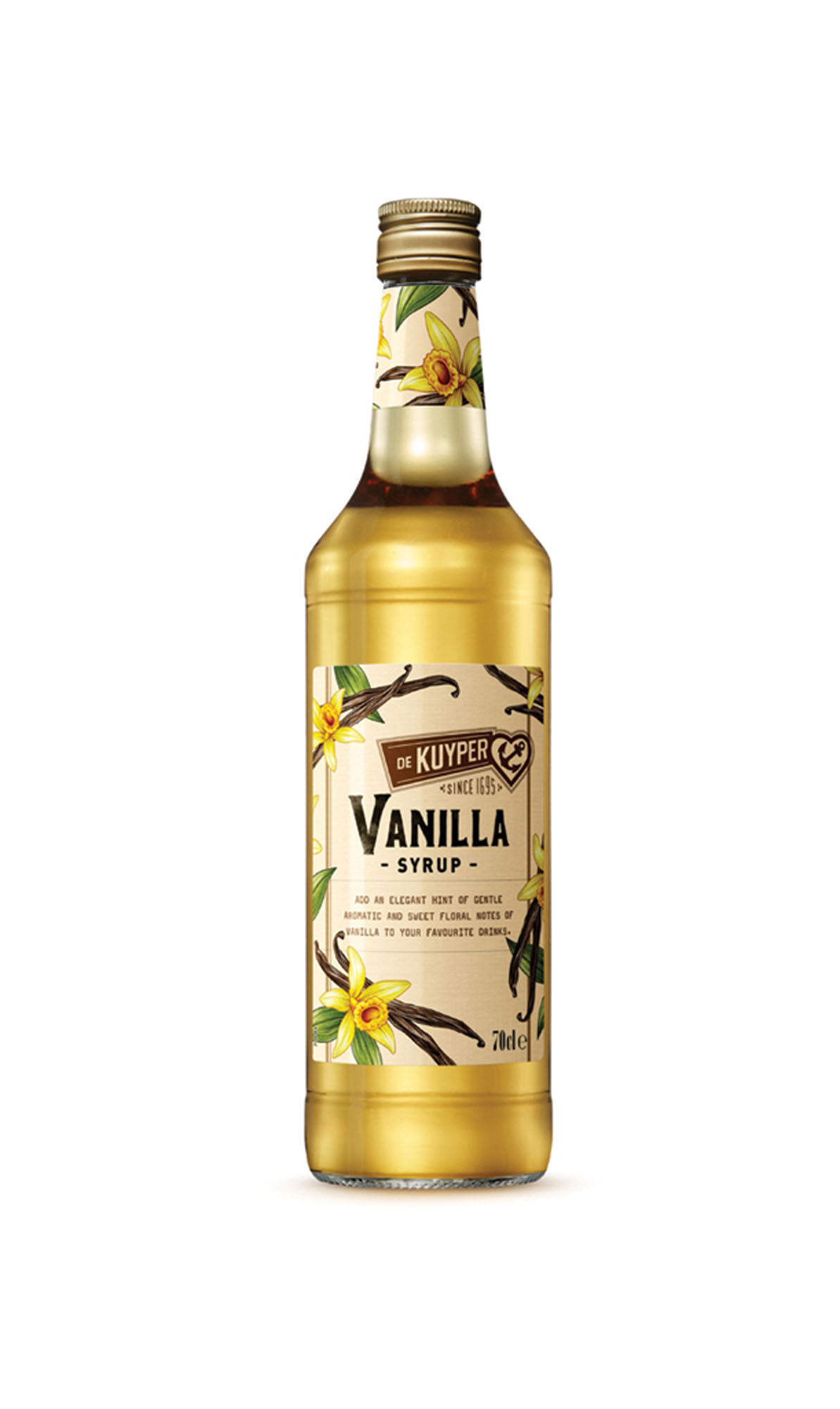 De Kuyper Vanilla Syrup Fles 70 cl