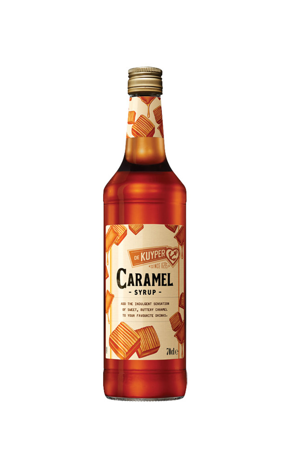 De Kuyper Caramel Syrup Fles 70 cl