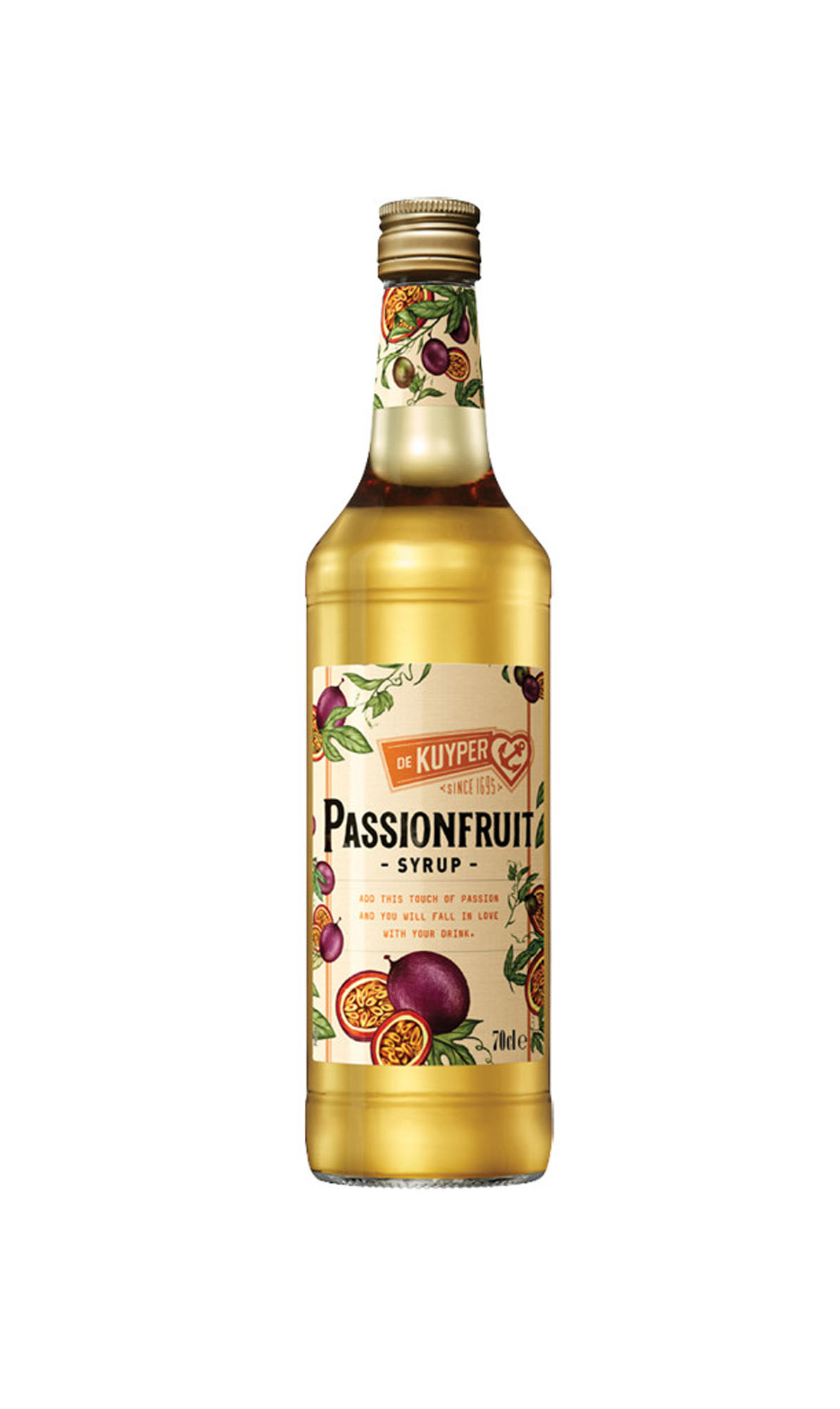 De Kuyper Passionfruit Syrup Fles 70 cl