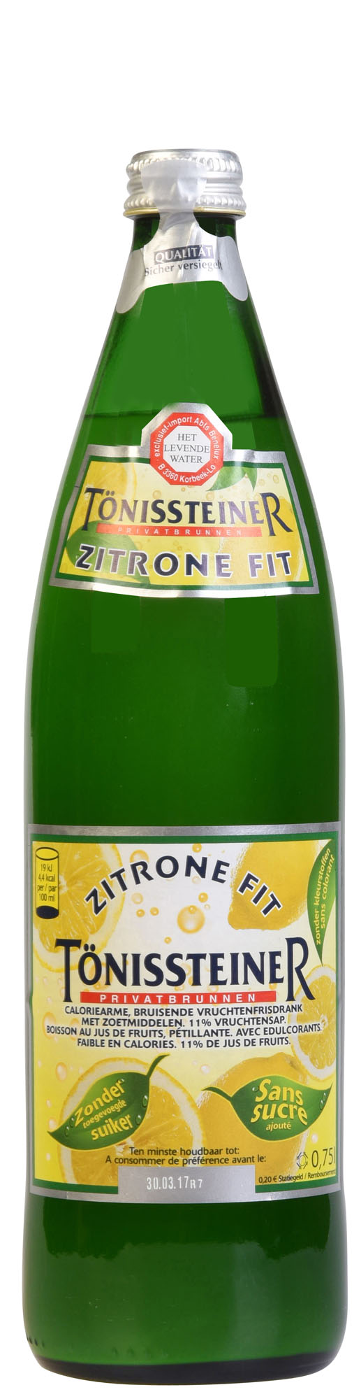 Tonissteiner Zitrone Fit Krat 12x75 cl