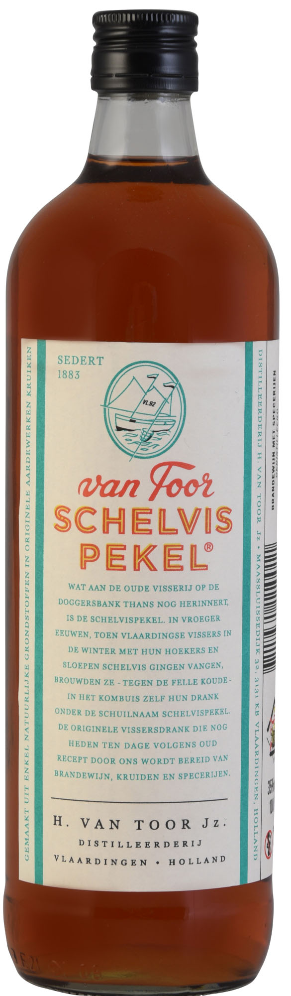 Schelvis Pekel Fles 100 cl 35%