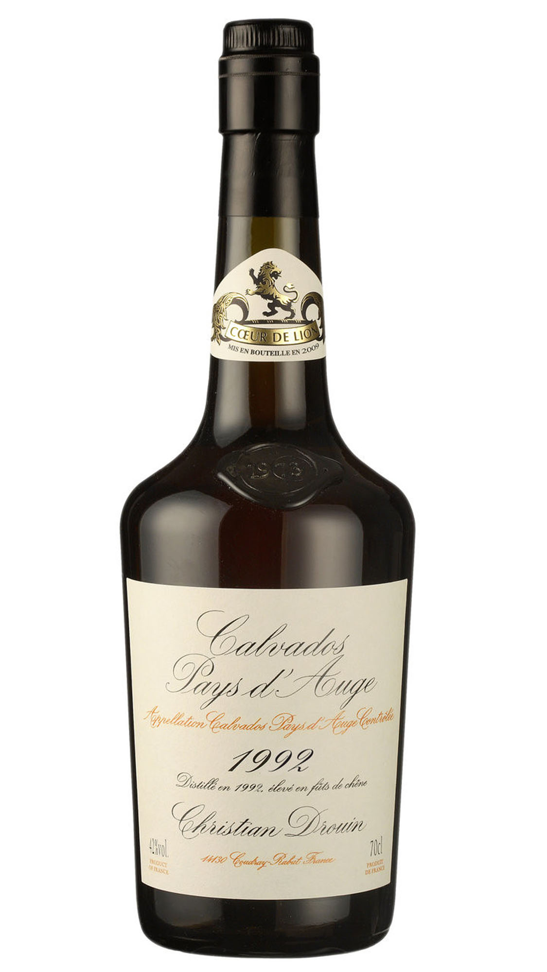 Calvados Drouin Mill‚sime 1990 Fles 70 cl 42%