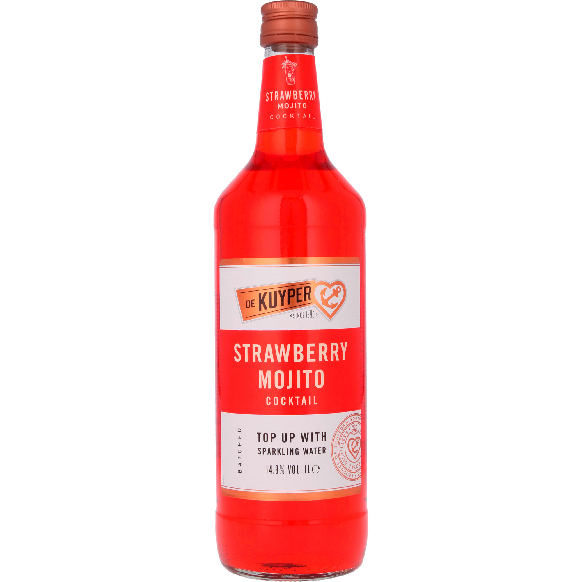 Kuyper Cocktail Strawberry Mojito Fles 100 cl 14,9%