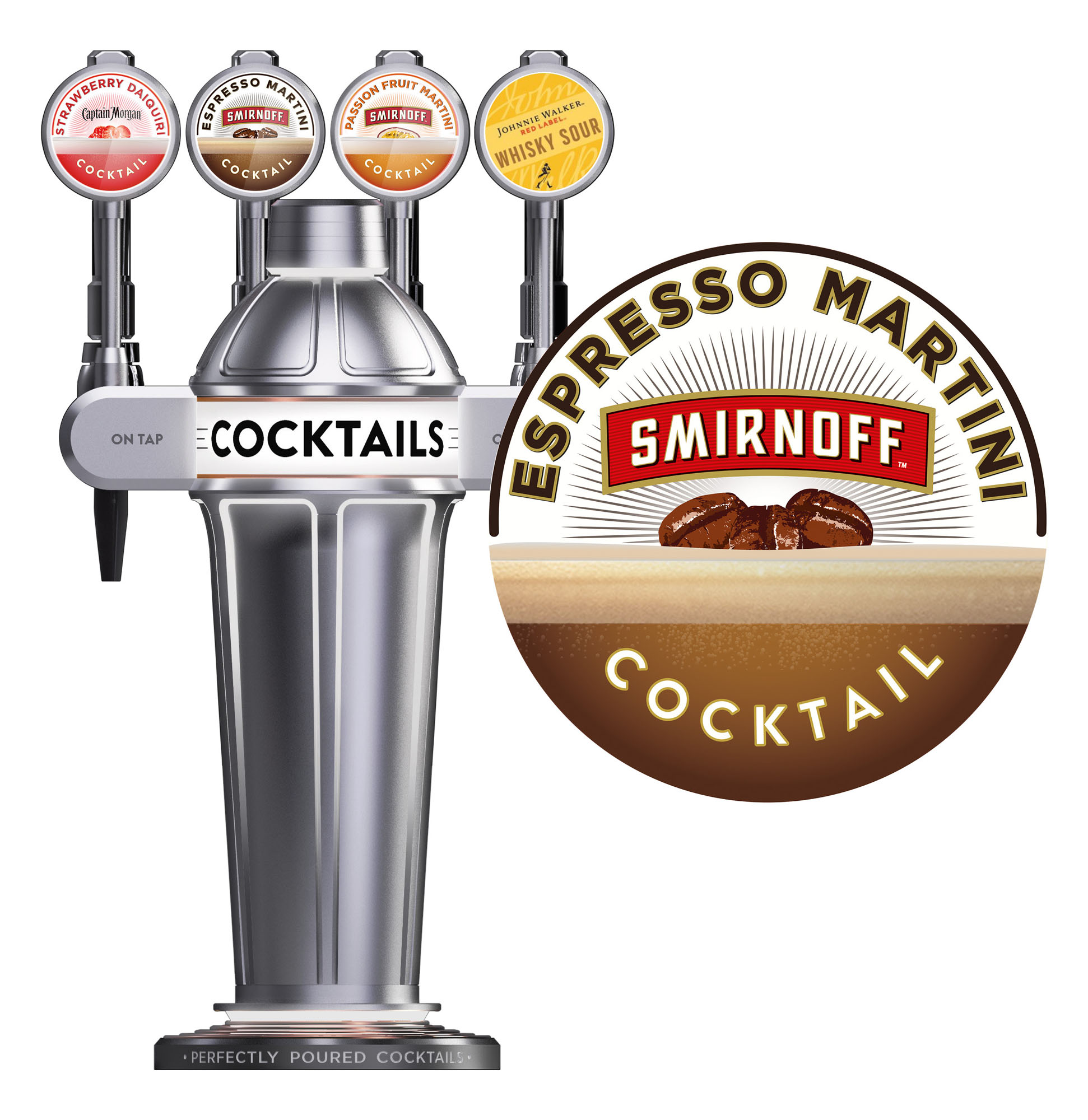 Smirnoff Draught Espresso Martini Doos 10 ltr 12,5%