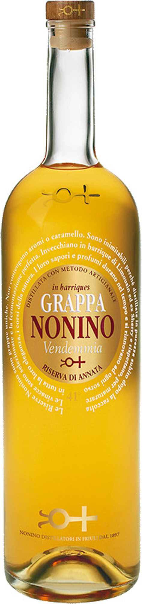 Nonino Grappa Vendem.Ris. Fles 70 cl 41%