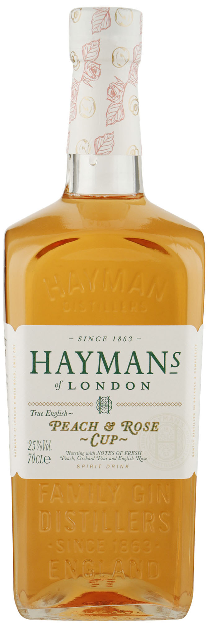 Hayman's Peach & Rose Cup Fles 70 cl 25%