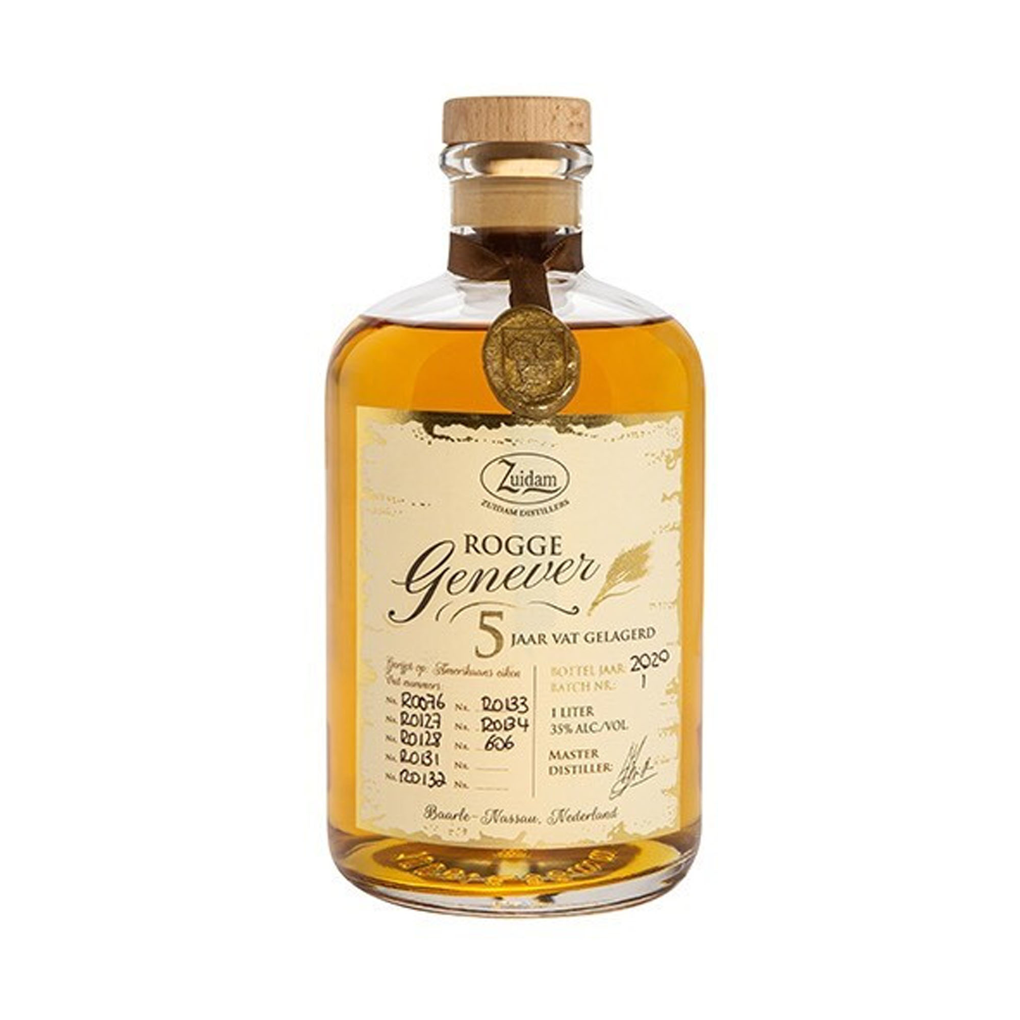 Zuidam Rogge Jenever 5Y Fles 100 cl 35%