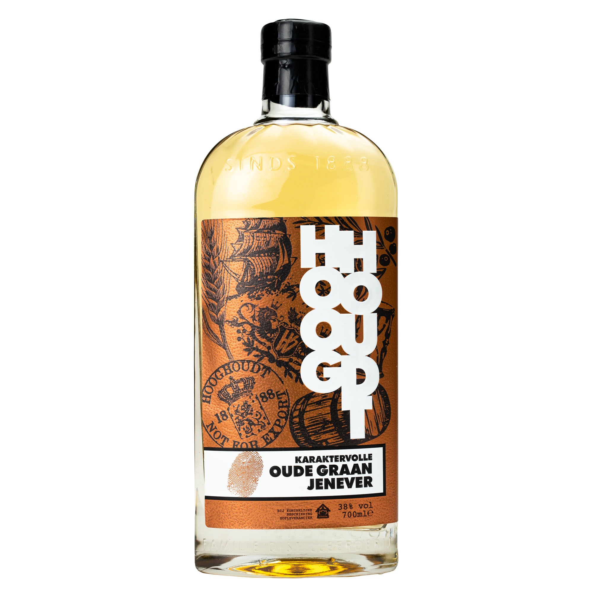 Hooghoudt Premium Oude Graanjenever Fles 70 cl 38%