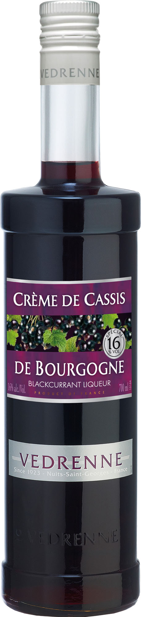 V‚drenne CrŠme de Cassis Fles 70 cl 15%