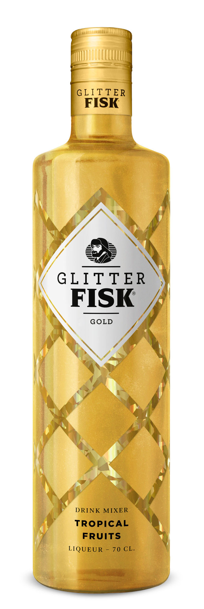 Glitter Fisk Gold Fles 70 cl 15%