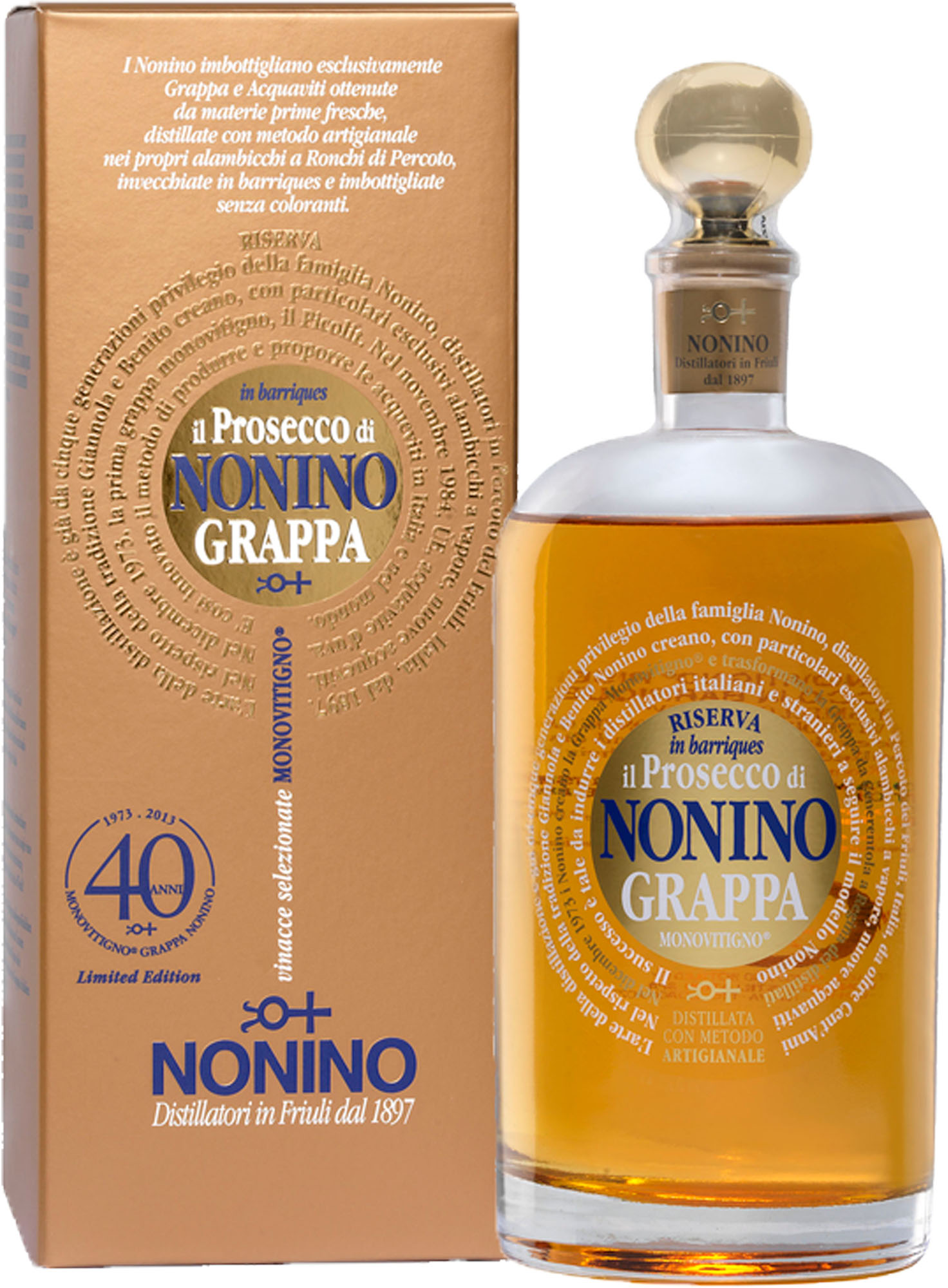 Nonino Grappa il Prosecco di Riserva Barrel Fles 70 cl 41%