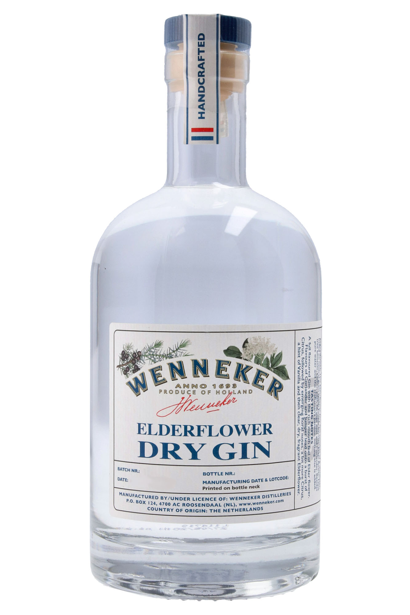 Wenneker Elderflower Gin Fles 70 cl 40%