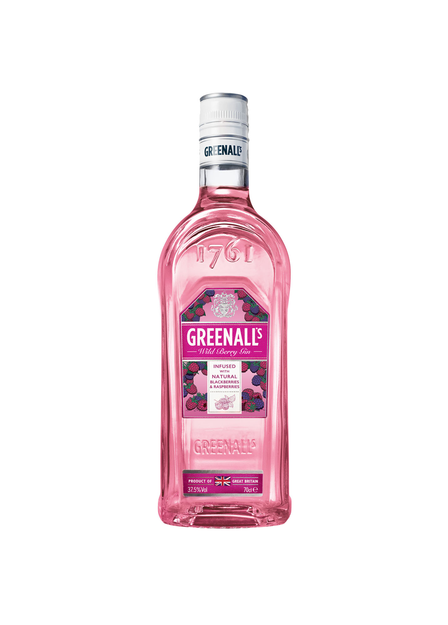 Greenall's Pink Wild Berry Gin Fles 70 cl 37,5%