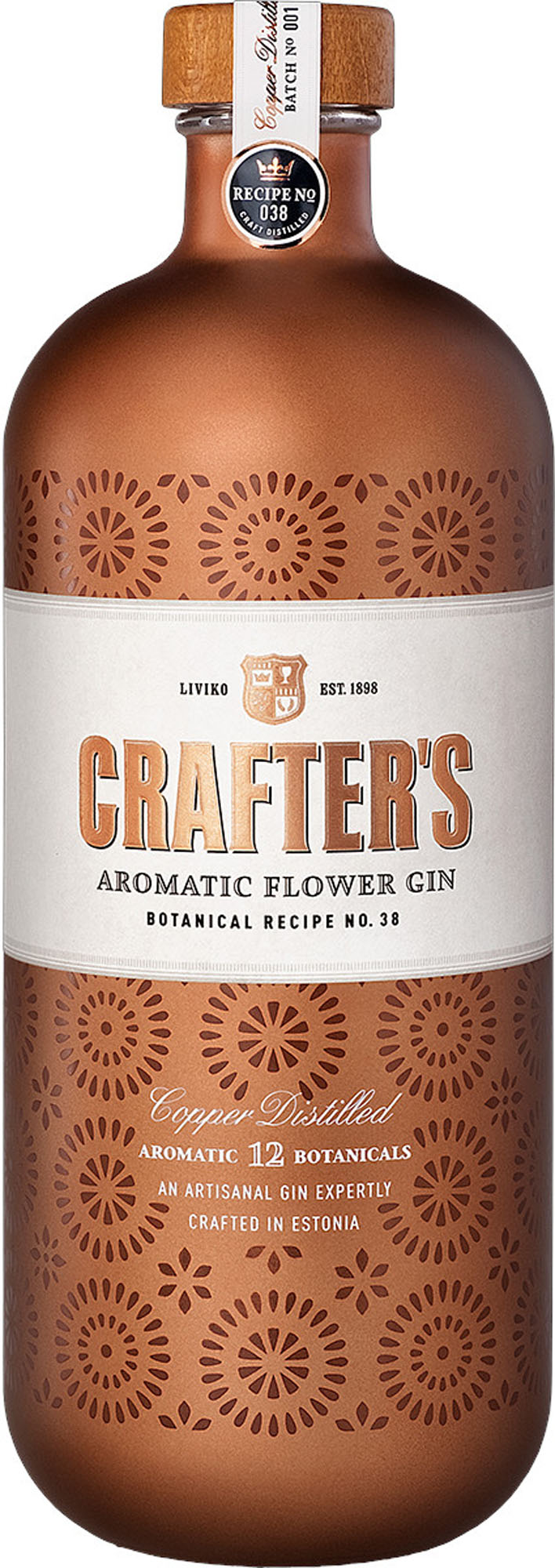 331270 Crafter's Aromatic Flower Gin Fles 70 cl 44,3%