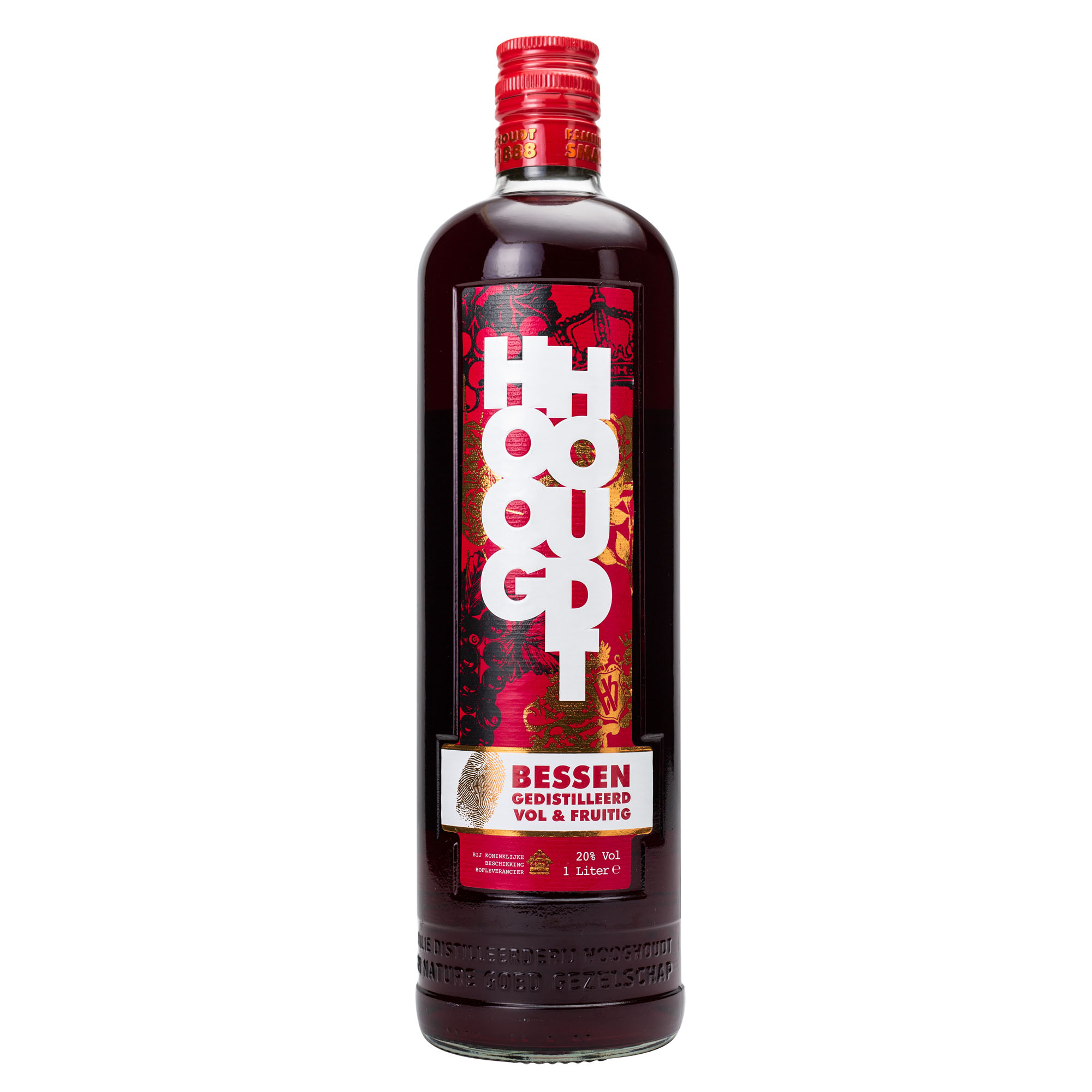 Hooghoudt Bessenjenever Fles 100 cl 20%