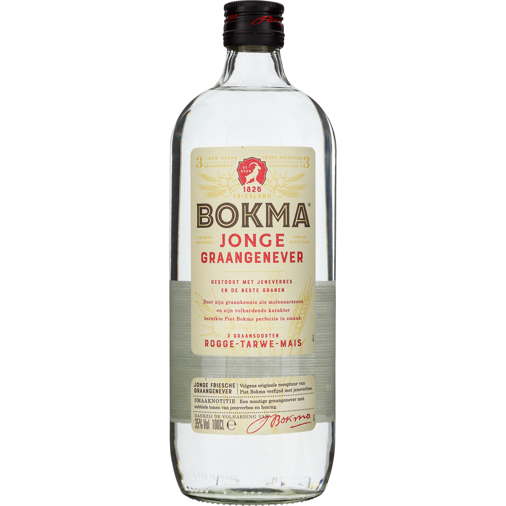 Bokma Jonge Jenever Rond Fles 100 cl 35%