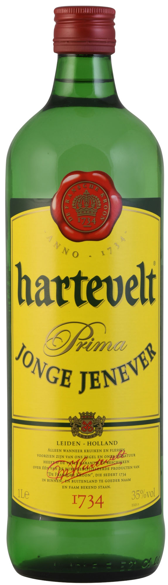 Hartevelt Jonge Jenever Fles 100 cl 35%