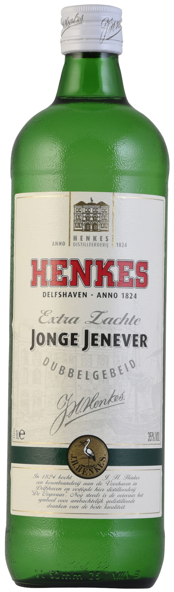 Henkes Jonge Jenever Fles 100 cl 35%