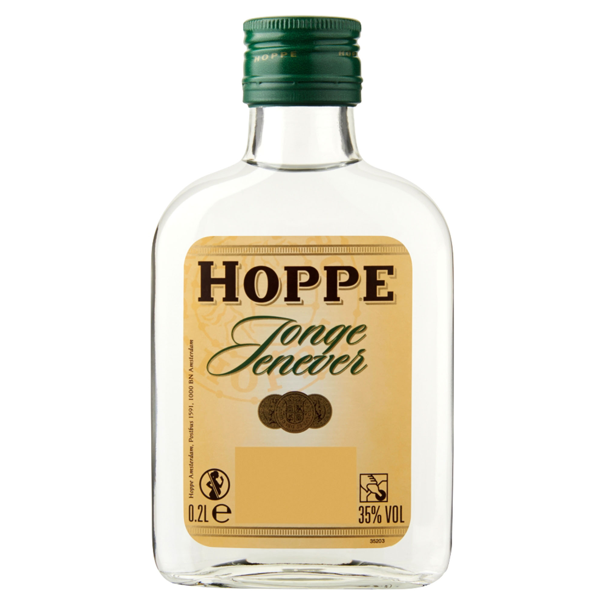 Hoppe Jonge Jenever Zakflacon Doos 12x20cl 35%