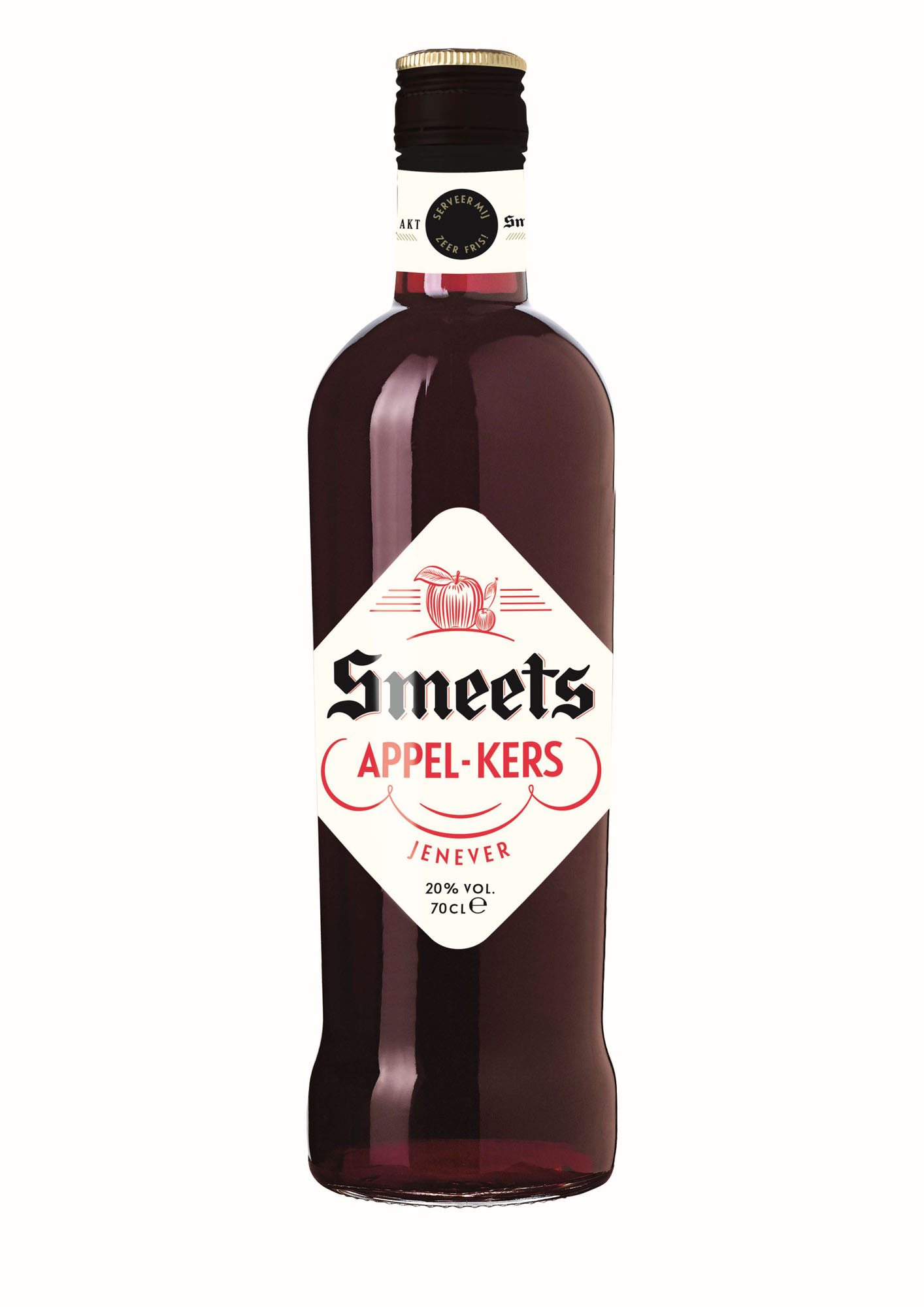 Smeets Appel/Kers Likeur Fles 70 cl 14,9%