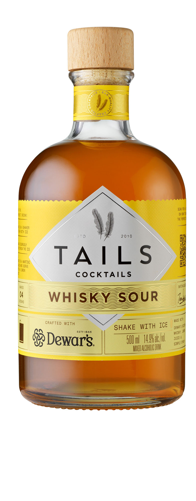 Tails Cocktails Whisky Sour Fles 50 cl 14,9%