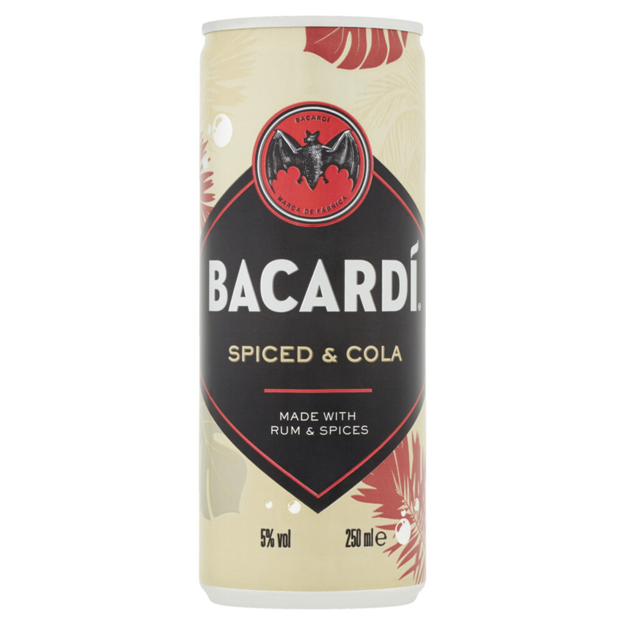 Bacardi Spiced Cola blik Tray 12x25 cl 5%