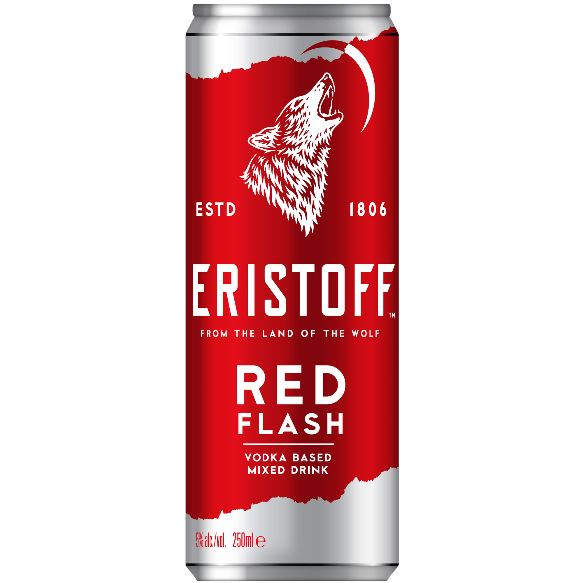 Eristoff Red Flash blik Tray 12x25 cl 5%